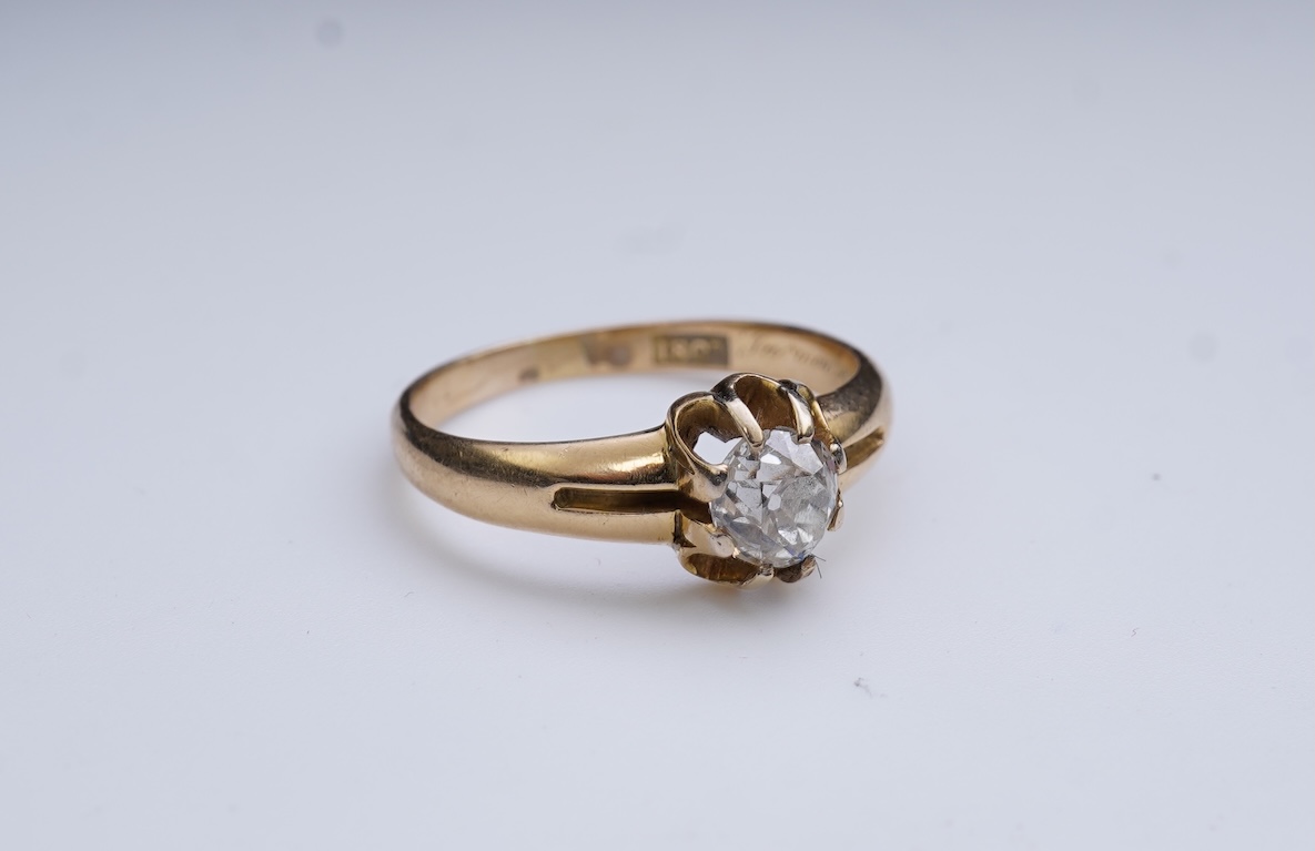 A diamond ring, circa 1911